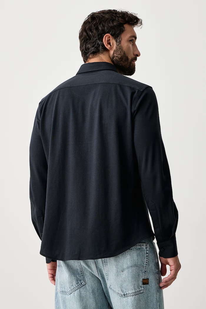 Odzież Trussardi Koszula męska bawełniana 58018000028N granatowy