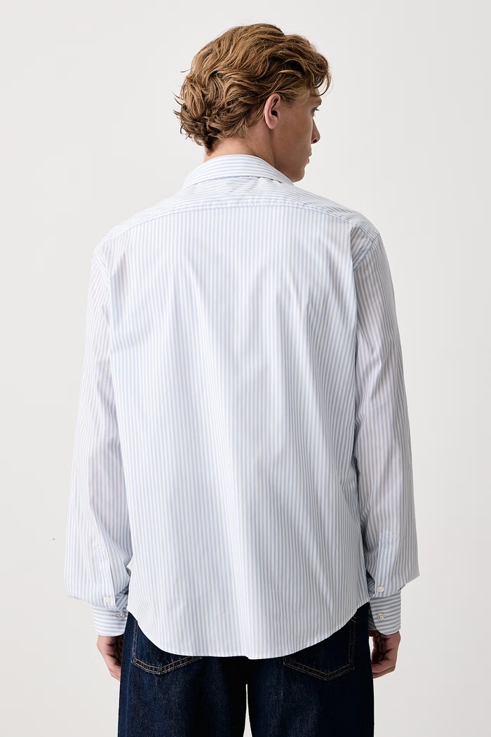 Odzież Trussardi Koszula męska z bawełną 5045N000082N niebieski
