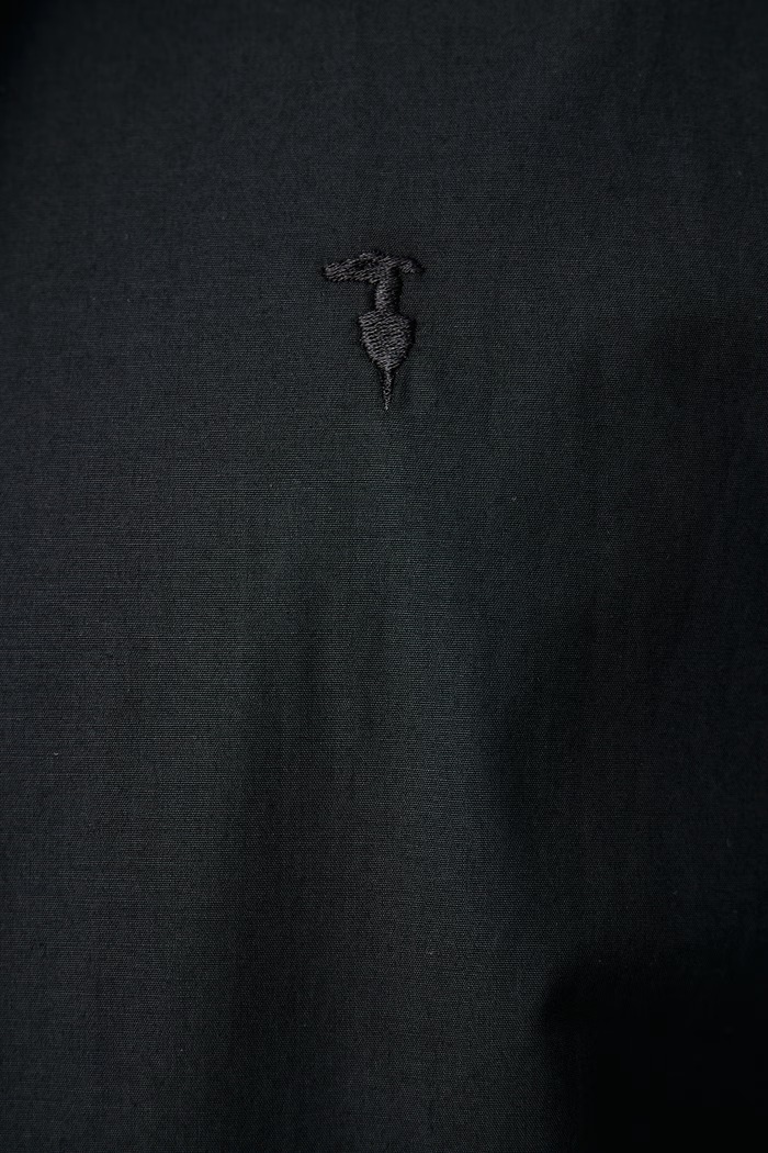 Koszula męska bawełniana z elastanem Trussardi czarny 5004N000052N