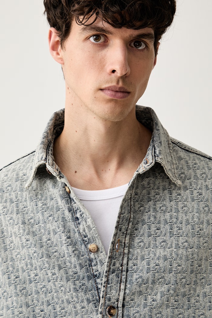Emporio Armani koszula męska jeansowa niebieski EM006497.AF27500