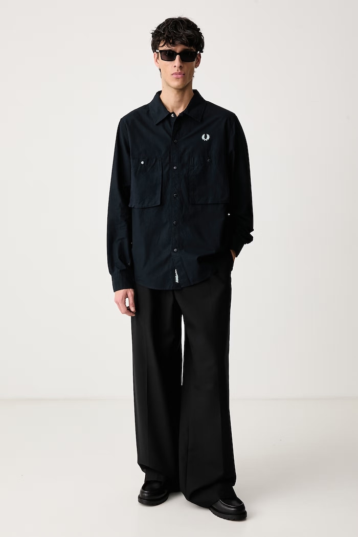 Fred Perry Košeľa pánska M3330.608 tmavomodrá AW26