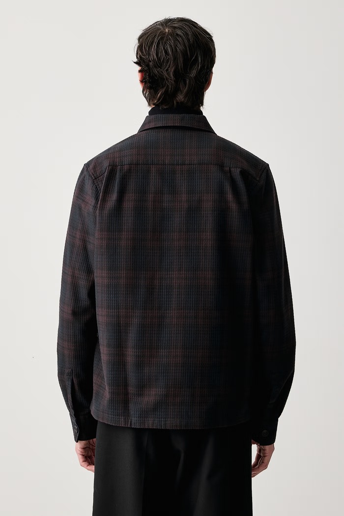 Odzież Fred Perry Koszula męska bawełniana M3321.608 granatowy