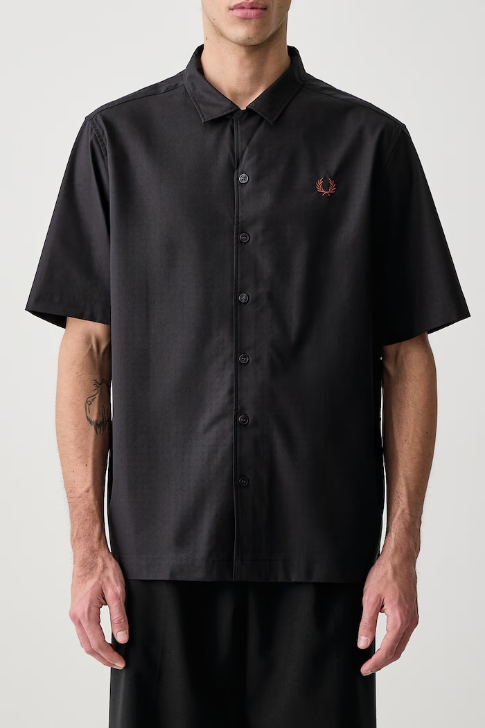 Koszula męska bawełniana Fred Perry granatowy M3460.608