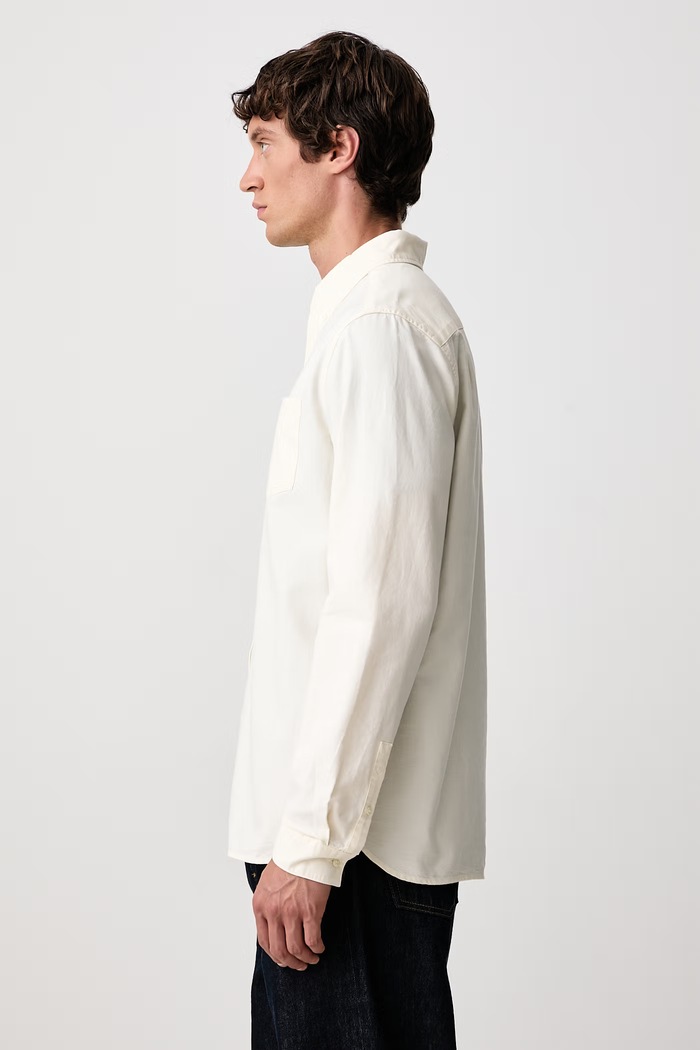 Koszula męska bawełniana Fred Perry M3452.560 beżowy