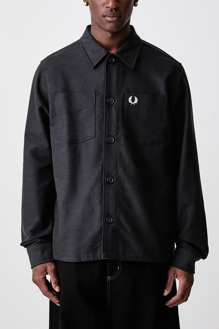 Koszula męska bawełniana Fred Perry szary M1723.948