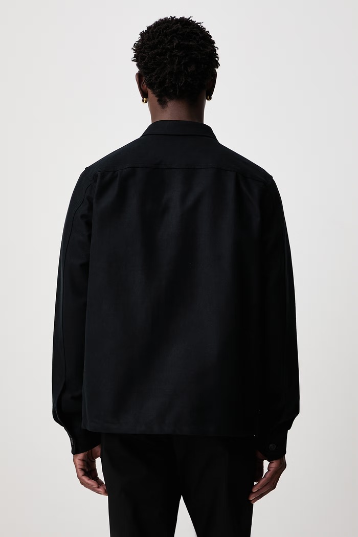 Odzież Fred Perry Koszula męska bawełniana M1723.184 czarny