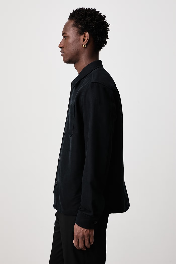 Koszula męska bawełniana Fred Perry M1723.184 czarny