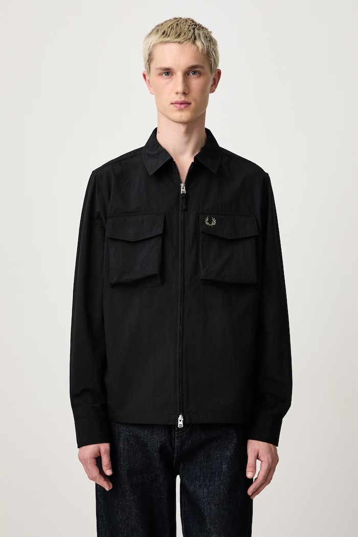 Fred Perry Krótka kurtka męska czarny M2402.184