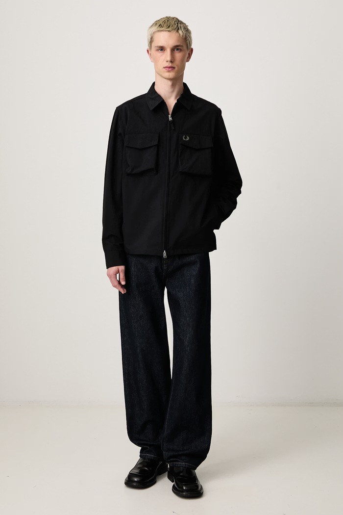 Fred Perry Krótka kurtka męska M2402.184 czarny AW26
