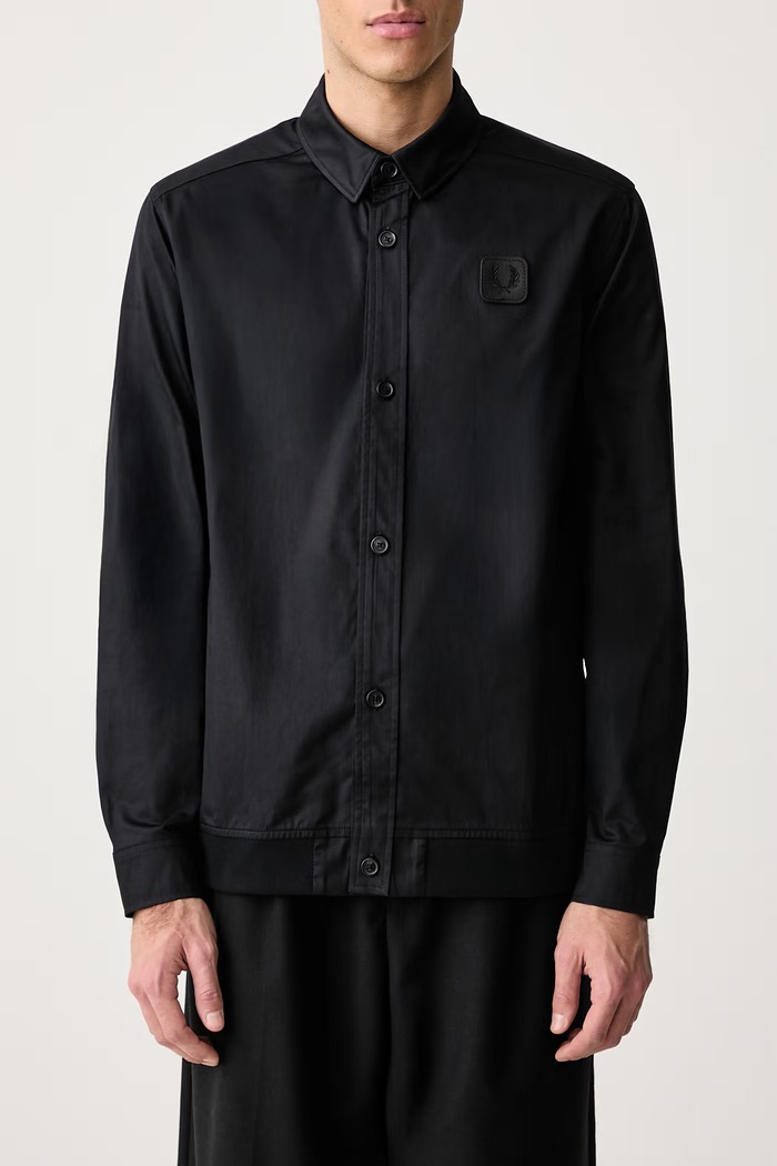 Koszula męska bawełniana Fred Perry czarny M3381.102