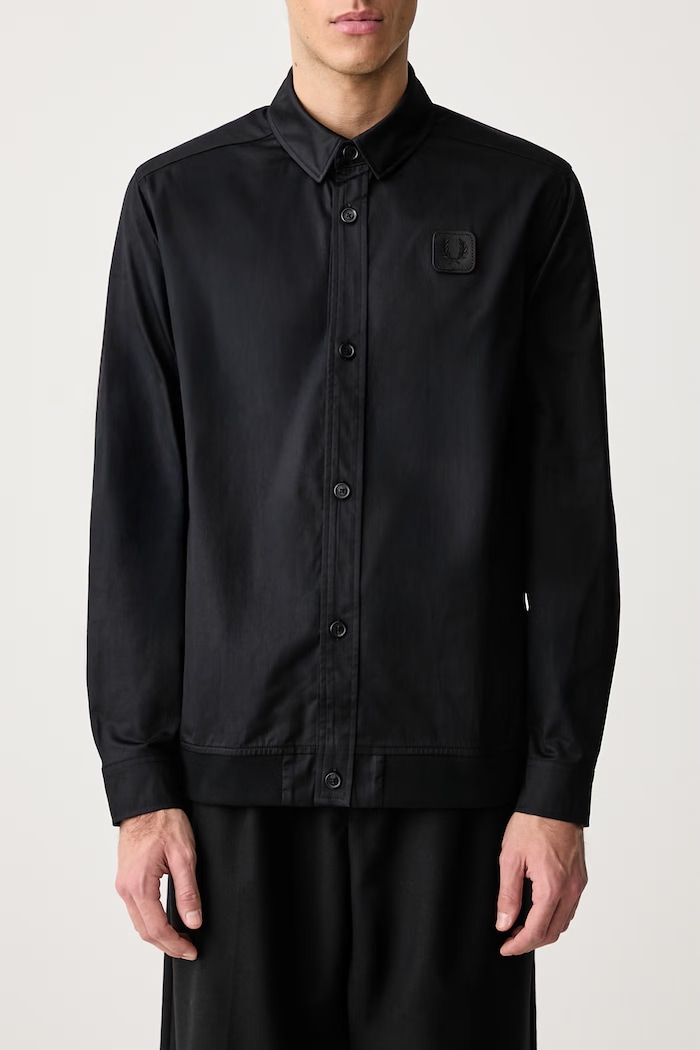 Koszula męska bawełniana Fred Perry czarny M3381.102