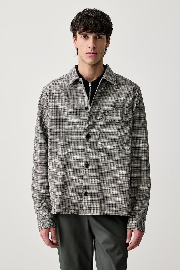 Fred Perry Koszula męska bawełniana czarny M3320.68D