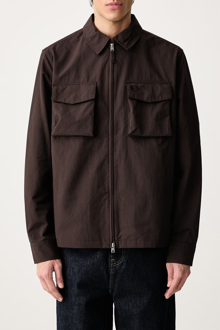 Koszula męska Fred Perry brązowy M2402.33C