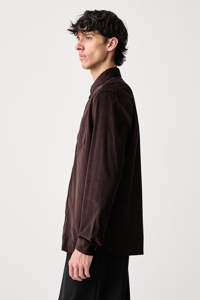 Odzież Fred Perry Koszula męska bawełniana M3462.33C brązowy