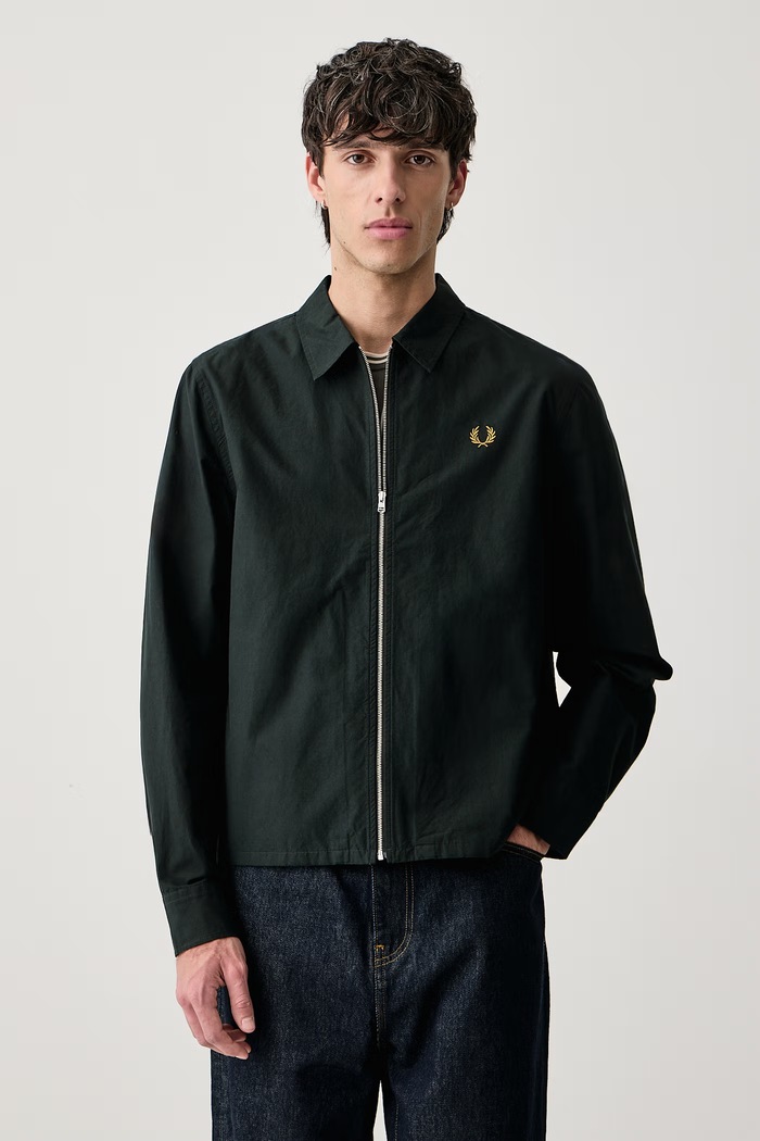 Fred Perry Koszula męska bawełniana zielony M3738.Q20
