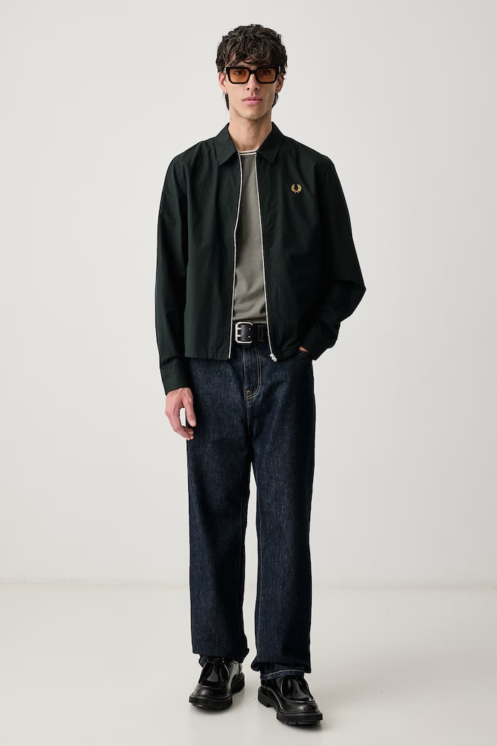 Fred Perry Koszula męska bawełniana M3738.Q20 zielony AW26