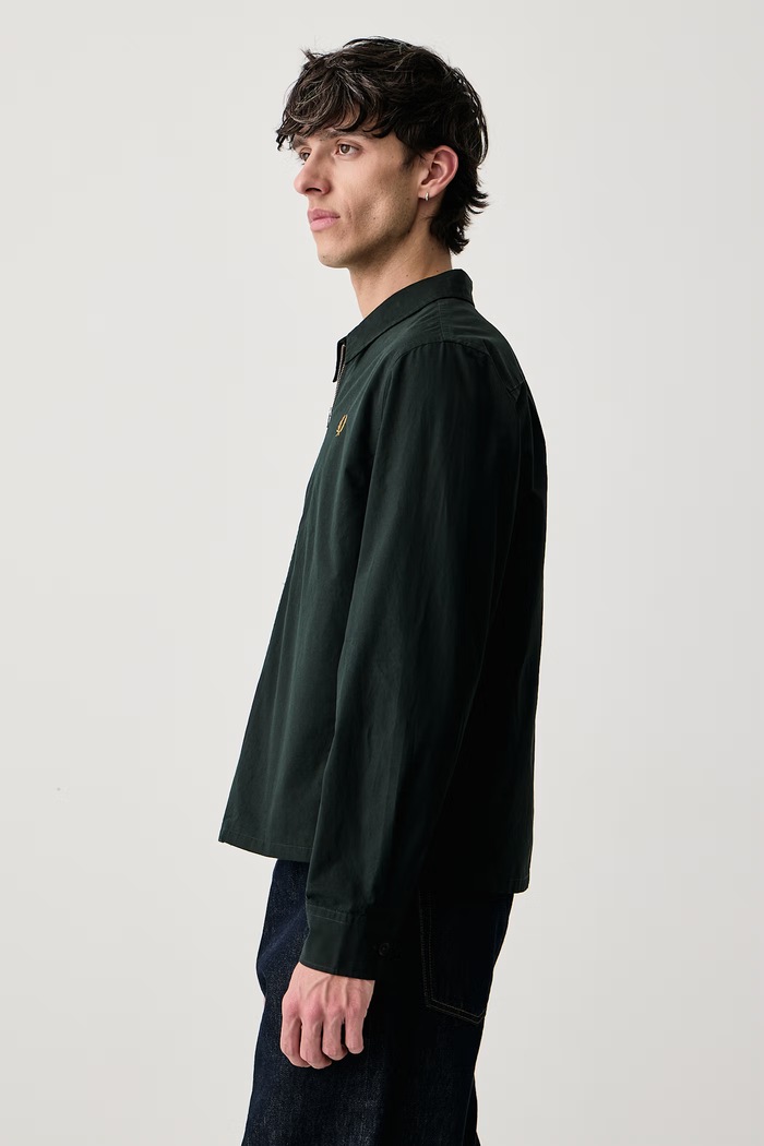 Koszula męska bawełniana Fred Perry M3738.Q20 zielony