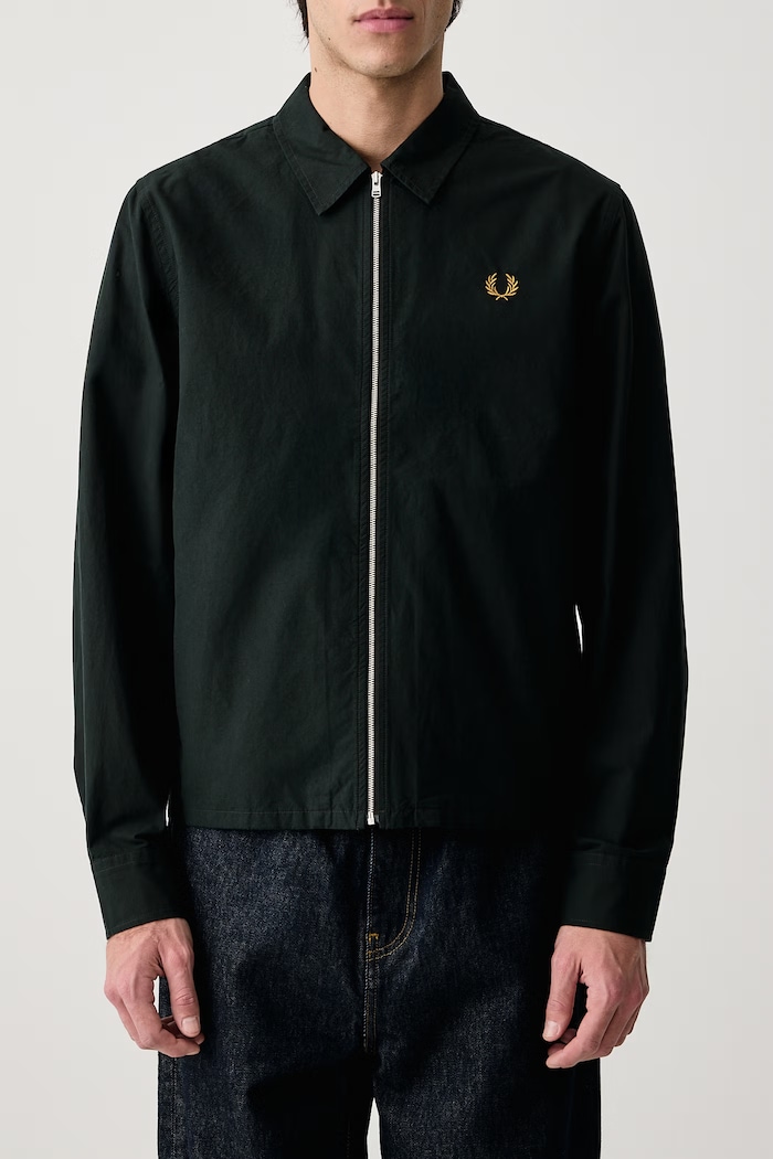 Koszula męska bawełniana Fred Perry zielony M3738.Q20