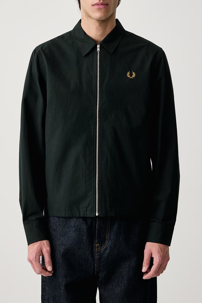 Koszula męska bawełniana Fred Perry zielony M3738.Q20