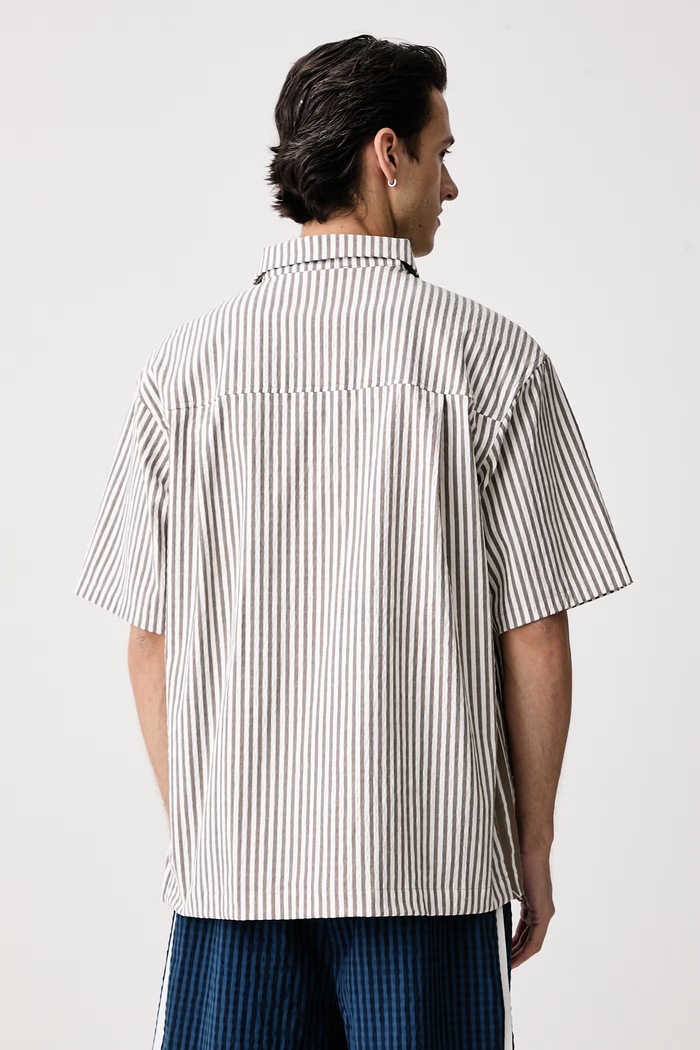 Одяг adidas Originals Сорочка чоловіча з бавовною Resort KW8266 бежевий