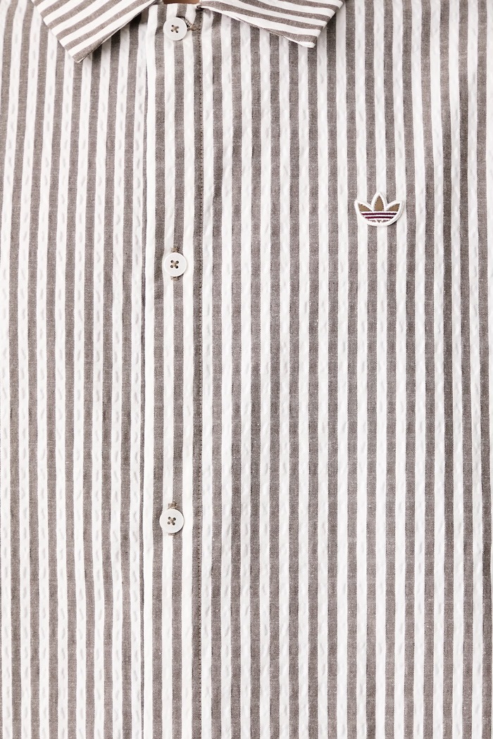 Сорочка чоловіча з бавовною Resort adidas Originals бежевий KW8266