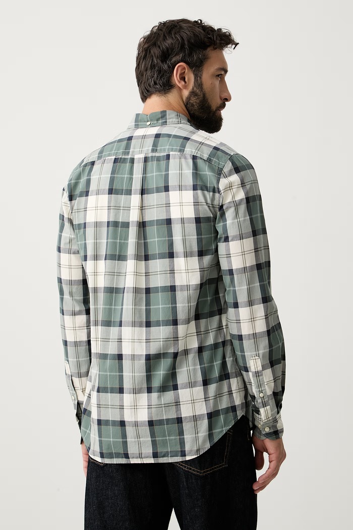Odzież Barbour koszula męska bawełniana Rawley MSH5346 turkusowy