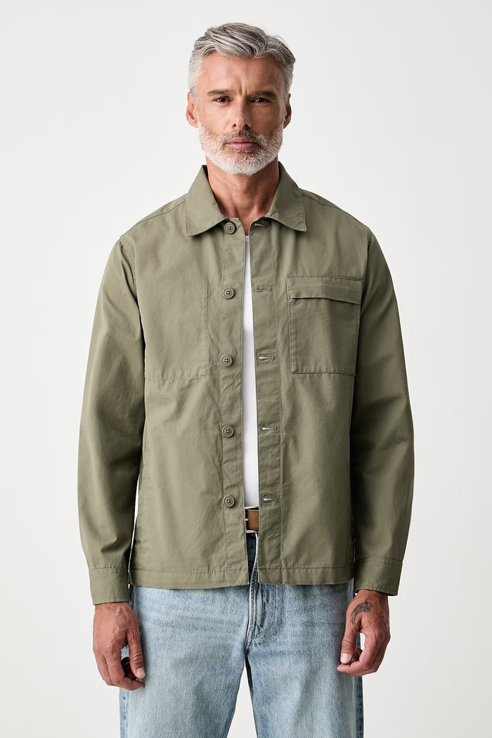 Barbour kurtka koszulowa męska bawełniana Sherburn zielony MOS0479