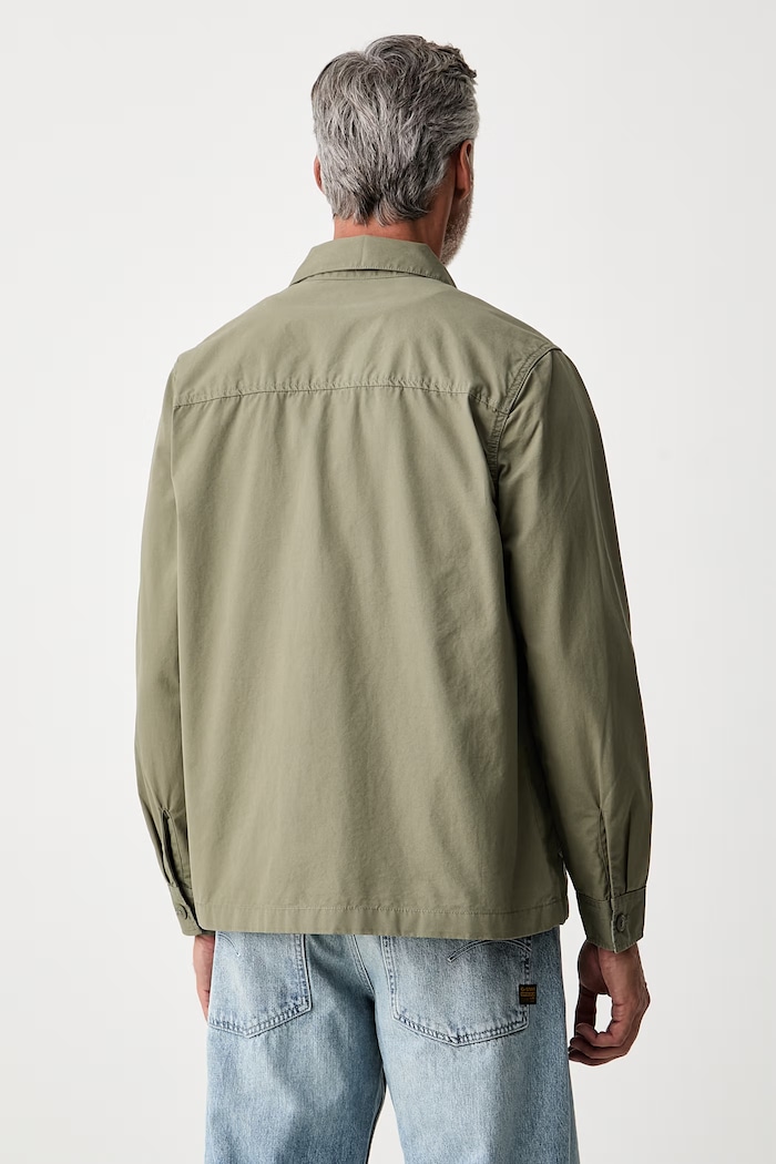 Odzież Barbour kurtka koszulowa męska bawełniana Sherburn MOS0479 zielony