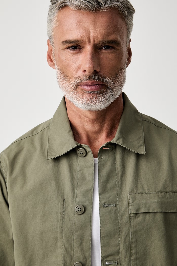 Barbour kurtka koszulowa męska bawełniana Sherburn zielony MOS0479