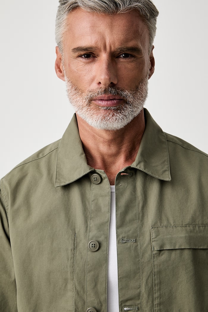 Barbour kurtka koszulowa męska bawełniana Sherburn zielony MOS0479