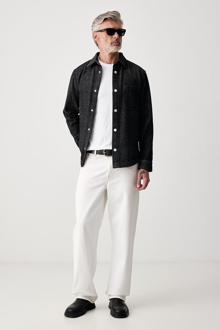 Joop! Koszula męska jeansowa 30105365 czarny AW26