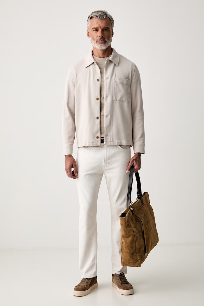 Joop! košile pánská s bavlnou 30104831 béžová AW26