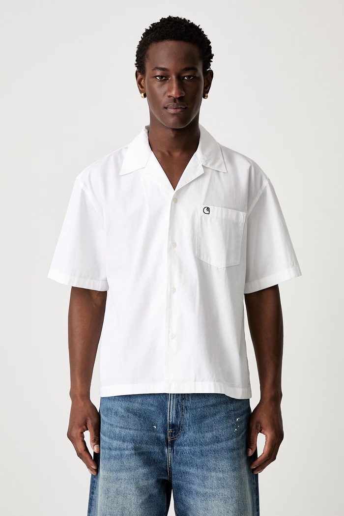 Carhartt WIP S/S Kendry koszula bawełniana męska biały I036809