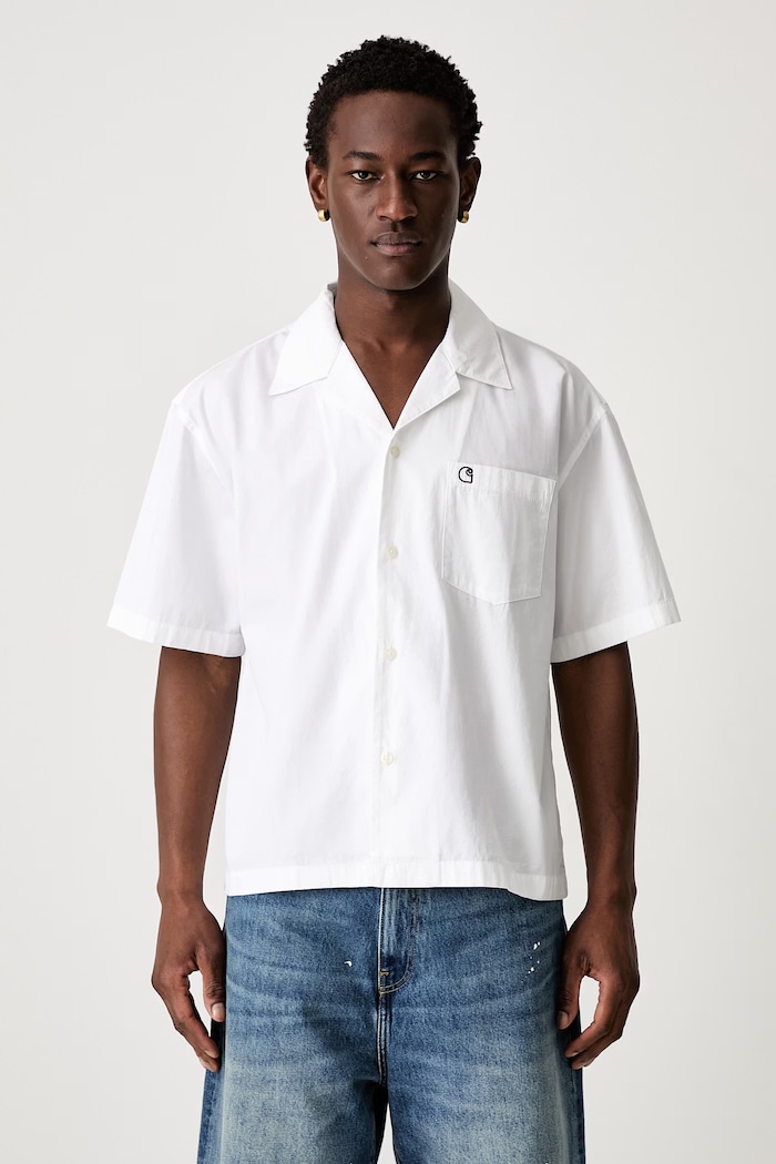 Carhartt WIP S/S Kendry koszula bawełniana męska biały I036809