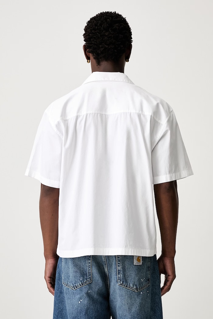 Odzież Carhartt WIP S/S Kendry koszula bawełniana męska I036809 biały