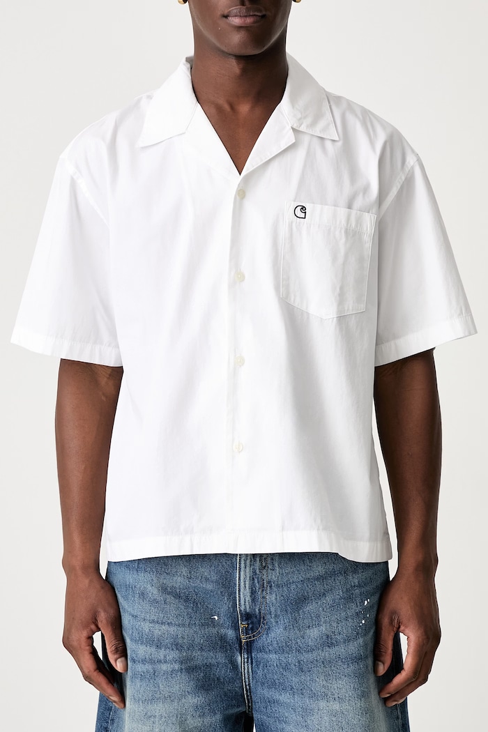 Carhartt WIP S/S Kendry koszula bawełniana męska biały I036809
