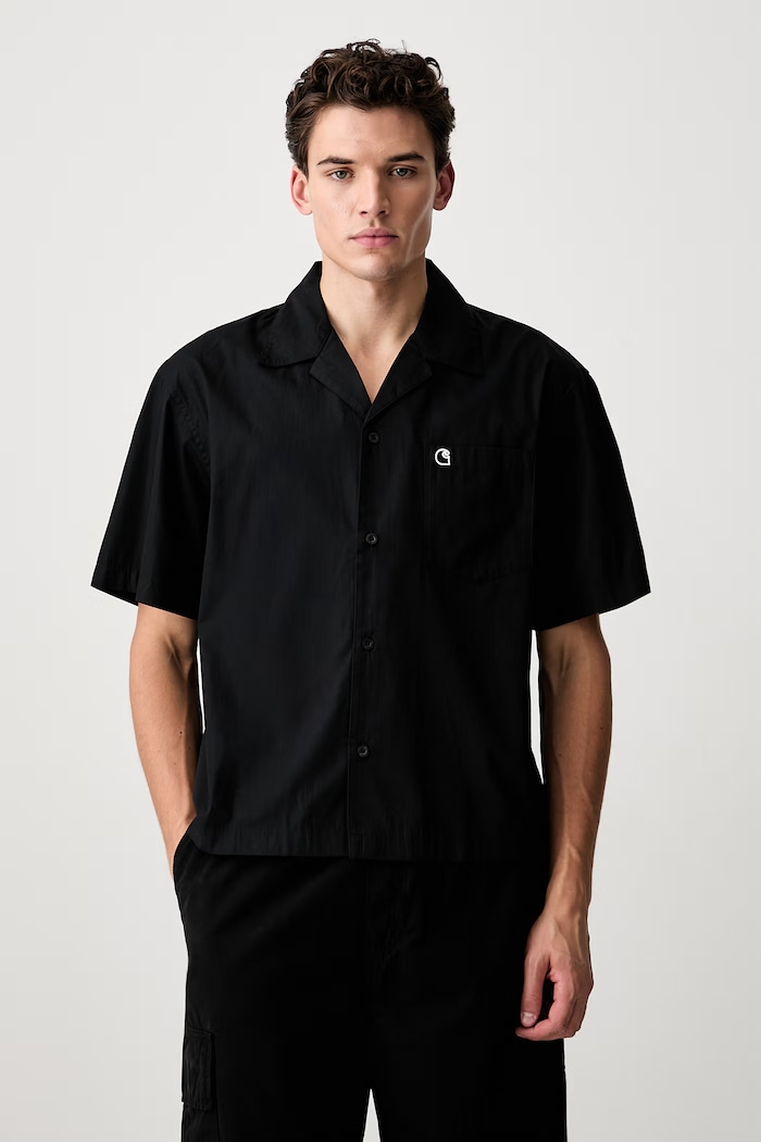 Carhartt WIP S/S Kendry koszula bawełniana męska czarny I036809