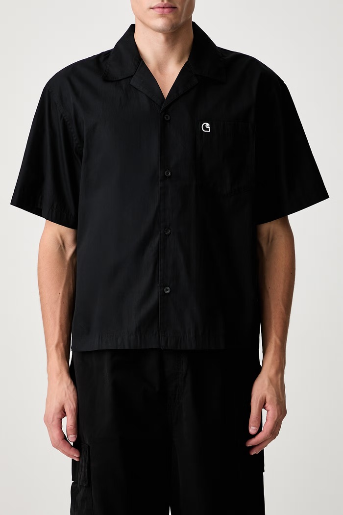 Carhartt WIP S/S Kendry koszula bawełniana męska I036809 czarny