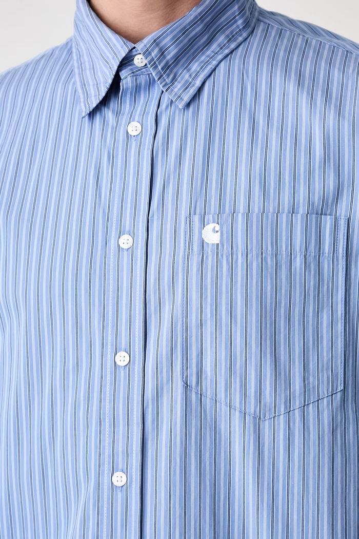 Carhartt WIP L/S Keene shirt cotton Men's I036805 multicolor