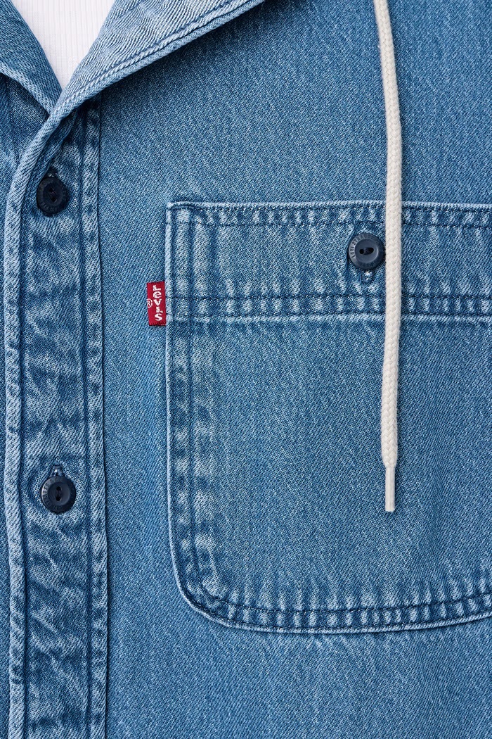 Košeľa pánska rifľová CLASSIC HOODED WORKER Levi's modrá 0086Q