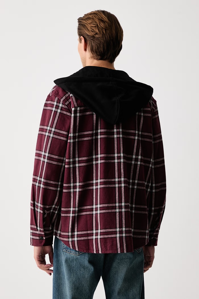 Levi's Koszula męska jeansowa CLASSIC HOODED WORKER 0086Q bordowy AW26