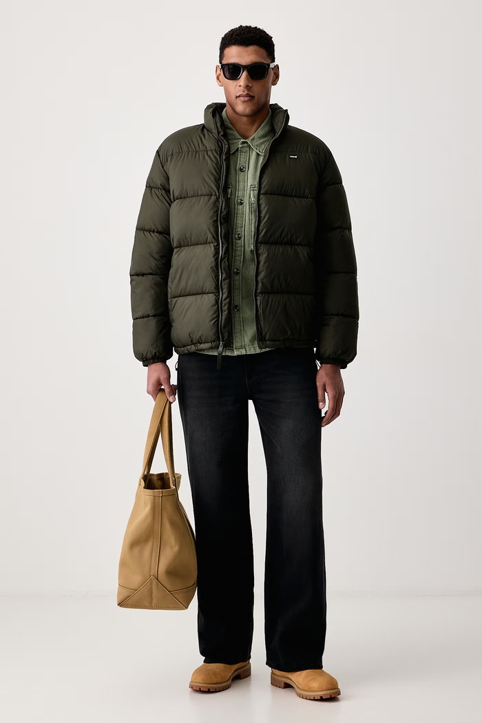 Levi's Koszula męska jeansowa WALLER RELAX 0086H zielony AW26