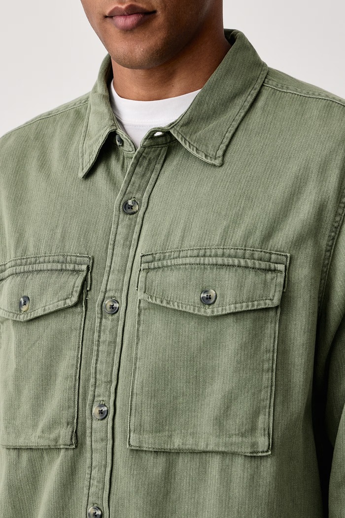 Koszula męska jeansowa WALLER RELAX Levi's 0086H zielony