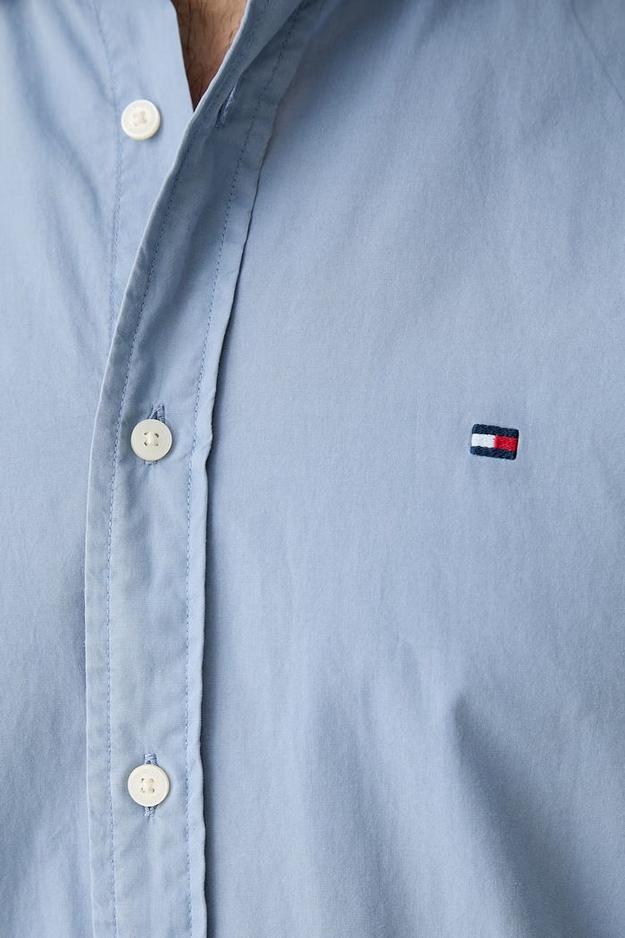 Tommy Hilfiger cămașă pentru bărbați, din bumbac MW0MW43298 albastru