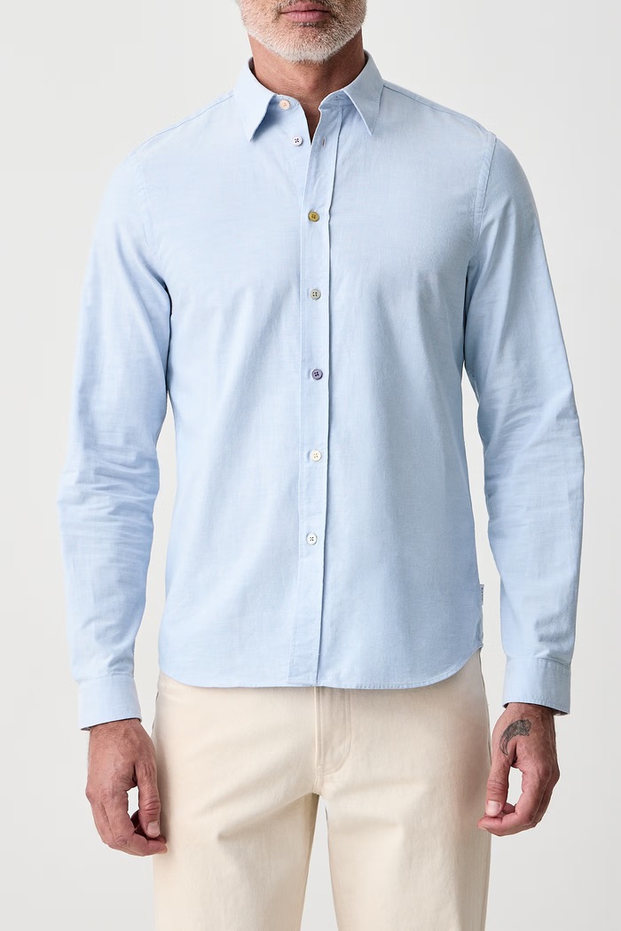 Koszula męska bawełniana PS Paul Smith M2R.612P.W21846 niebieski