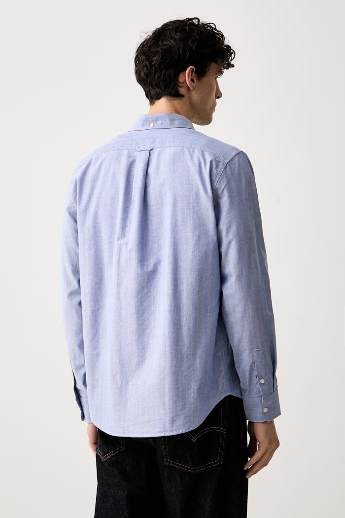 Odzież Guess Jeans koszula męska bawełniana M6YH04.W2841 niebieski