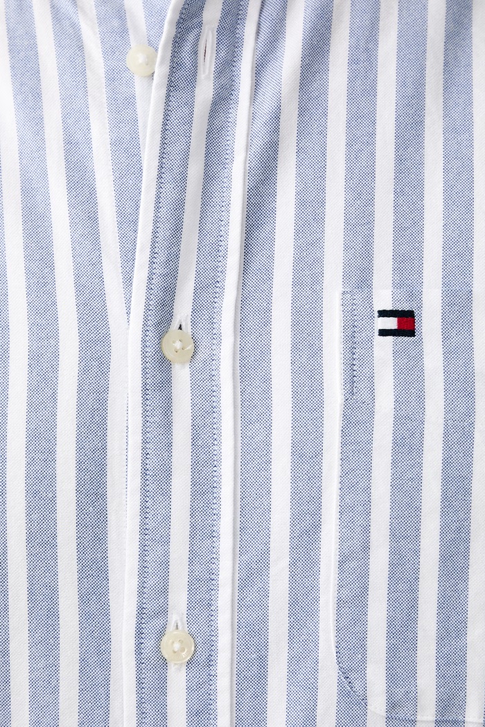 Tommy Hilfiger košulja za muškarce od pamuka MW0MW43308 plava