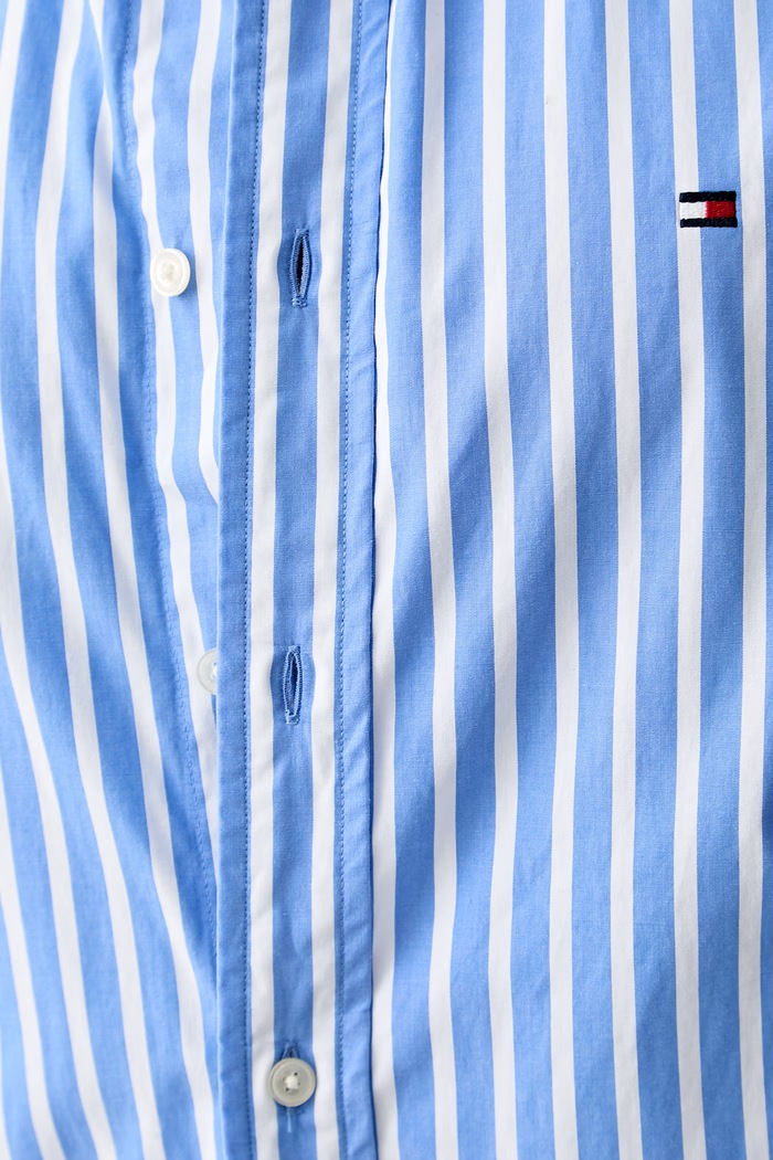 Tommy Hilfiger srajca moška bombažna MW0MW43315 modra