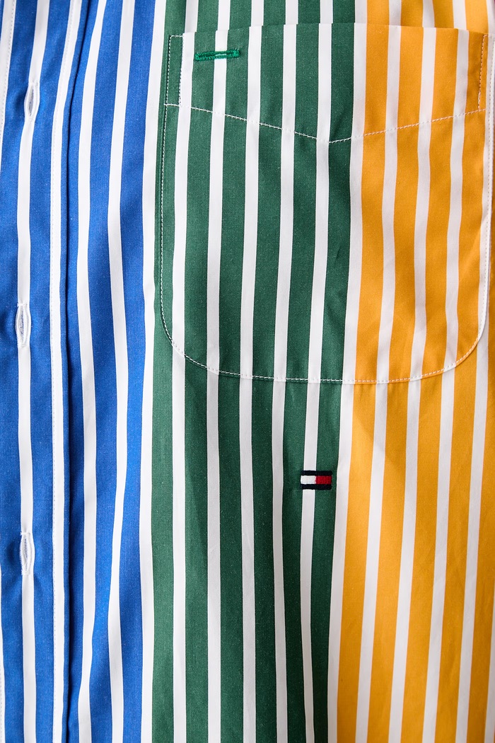 Tommy Hilfiger košulja za muškarce od pamuka MW0MW43303 šarena
