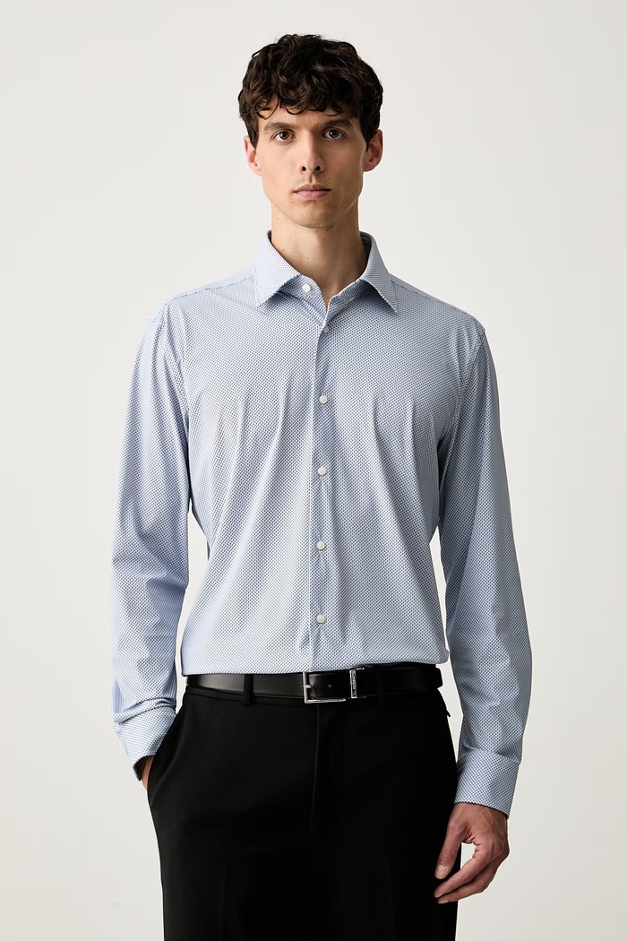 BOSS πουκάμισο ανδρικό P-HANK-kent-C1-222 μπλε 50567195